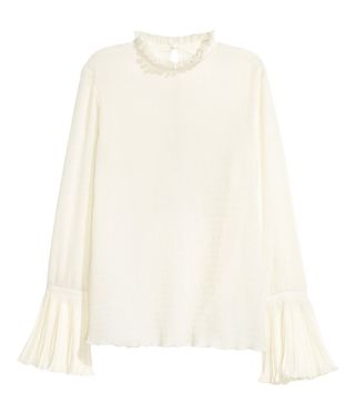 H&M + Blouse With Trumpet Sleeves