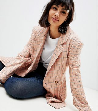 ASOS White + Check Blazer