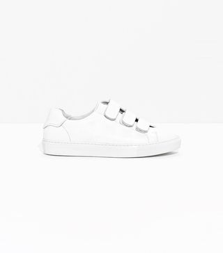 & Other Stories + Scratch Strap Leather Sneaker