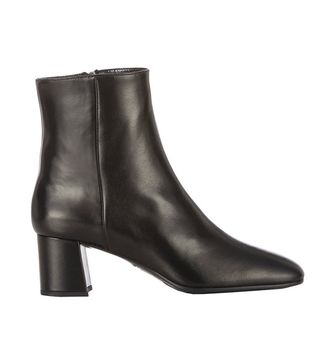Prada + Tapered-Toe Ankle Boots