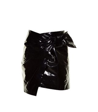 Isabel Marant + Anders Faux Patent-Leather Mini Skirt