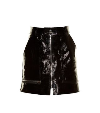 Isabel Marant + Lynne Patent-Leather Mini Skirt