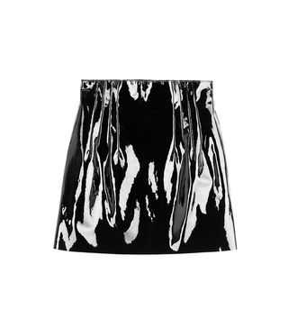 Nina Ricci + Patent Leather Mini Skirt