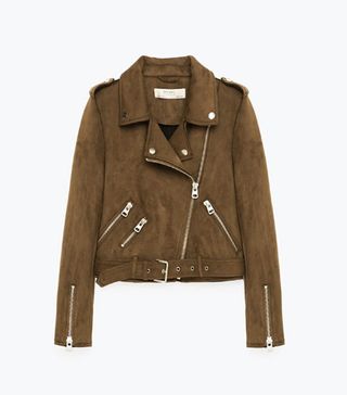 Zara + Suede Effect Jacket