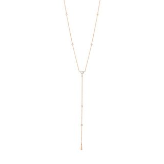 Hearts On Fire + Triplicity Triangle Lariat Necklace