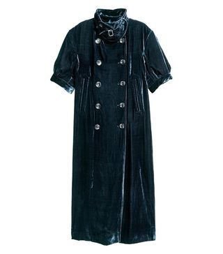 H&M Studio Collection + Short-Sleeved Velvet Coat