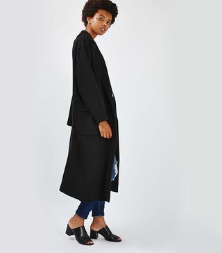Topshop + Textured Slouchy Duster Coat