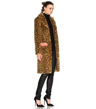 Shrimps + Claude Faux Fur Coat