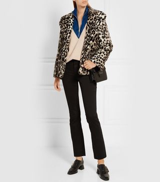 Stella McCartney + Leopard-Print Faux Fur Coat