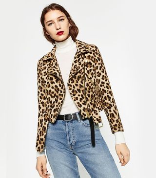 Zara + Animal Print Jacket