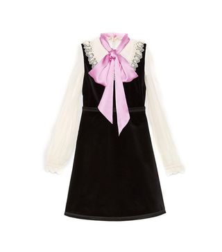 Gucci + Velvet Dress With Bow