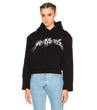 Vetements + Football Shoulder Hoodie Total Fucking Darkness