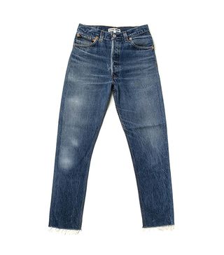 Re/Done x Levi's + High-Rise Ankle-Crop Jeans