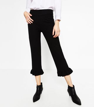 Zara + Frilled Trousers
