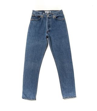 Re/Done x Levi's + High Rise Ankle Crop Jeans