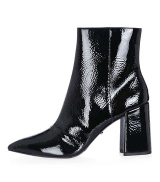 Topshop + Heart Patent Flare Heel Boots