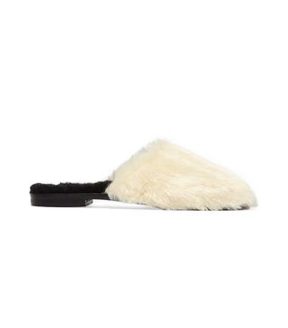 Avec Moderation + Aspen Faux Fur and Shearling Slippers