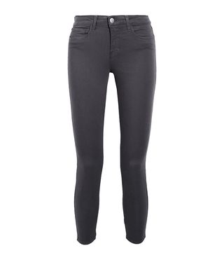 L'Agence + Margot Cropped High-Rise Skinny Jeans