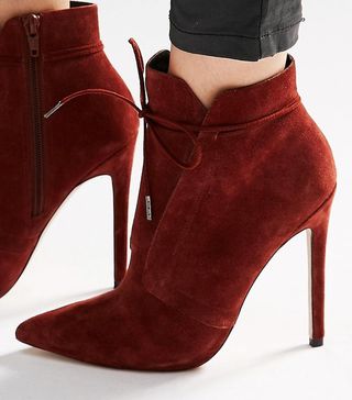 ASOS + Eddie Suede Pointed Lace Up Boots
