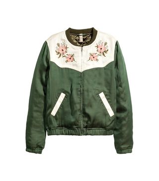 H&M + Embroidered Pilot Jacket
