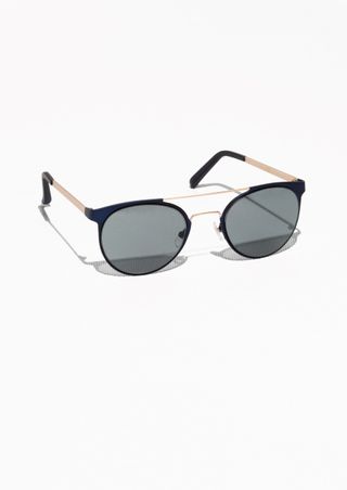 & Other Stories + Metal Frame Aviator Sunglasses