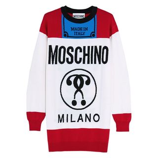 Moschino + Intarsia Oversized Wool Sweater