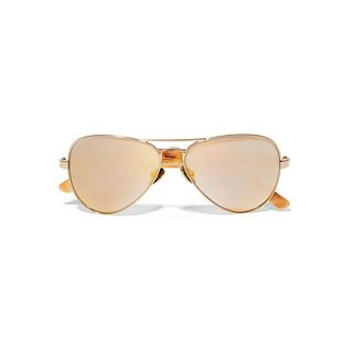 Westward Leaning + Concorde 10 Aviator-Style Acetate and Gold-Tone Sunglasses