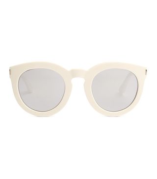 Saint Laurent + Round Mirrored Acetate Sunglasses