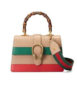 Gucci + Dionysus Leather Top Handle Bag