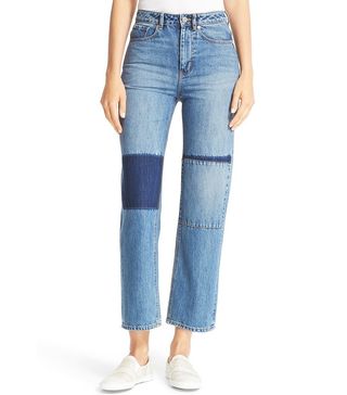 La Vie Rebecca Taylor + Anais Crop Wide Leg Jeans (Patch)