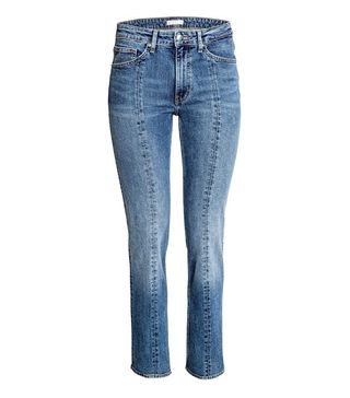 H&M + Straight Regular Ankle Jeans