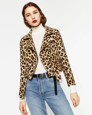 Zara + Animal Print Jacket