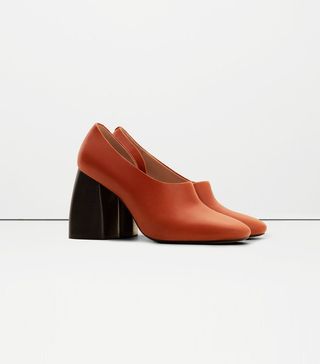 Mango + Heel Leather Shoes