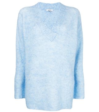Ganni + Oversized Long-Sleeve Sweater