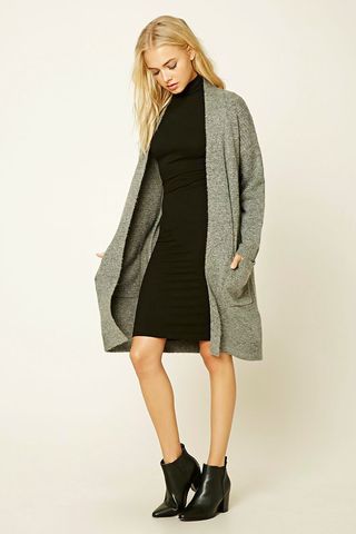 Forever 21 + Wool-Blend Longline Cardigan