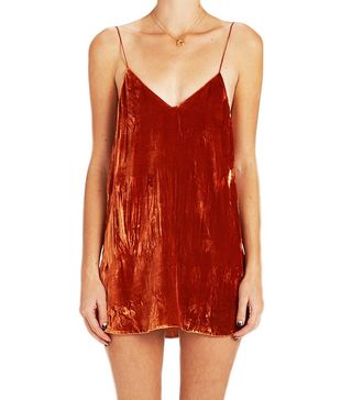 Are You Am I + Crushed Velvet Zillah Slip Dress