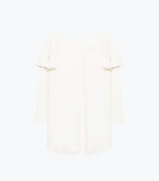 Zara + Frilled Sleeve Blouse