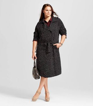 Who What Wear + Plus Size Drapey Trench