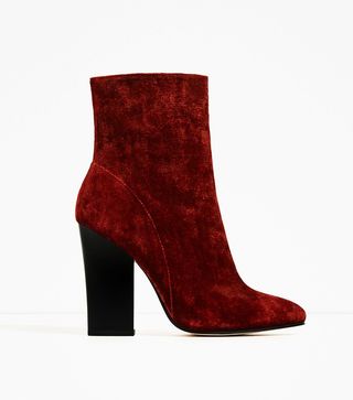 Zara + Velvet High Heel Ankle Boots