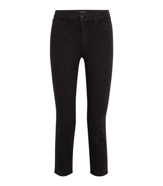 J Brand + Ruby Cropped High-Rise Straight-Leg Jeans
