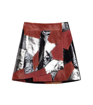 Rodarte & Other Stories + Patchwork Leather Skirt