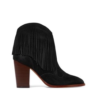 Sam Edelman + Benjie Fringed Suede Ankle Boots