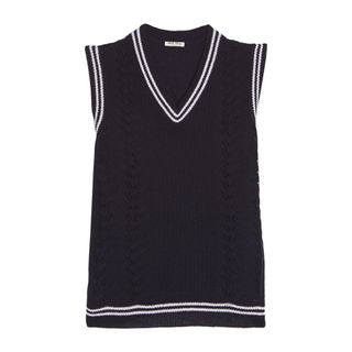Miu Miu + Pointelle-Knit Cashmere Sweater