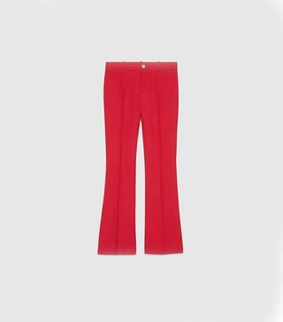 Gucci + Wool-Silk Ankle Pant