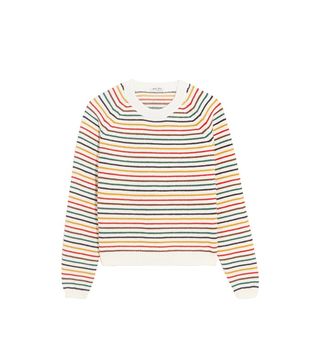 Miu Miu + Striped Wool-Blend Sweater