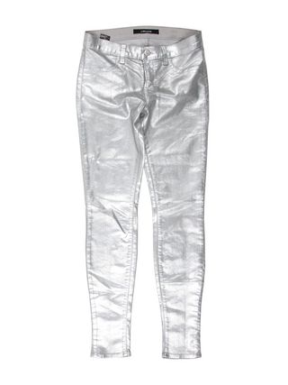 J Brand + Metallic Skinny Jeans