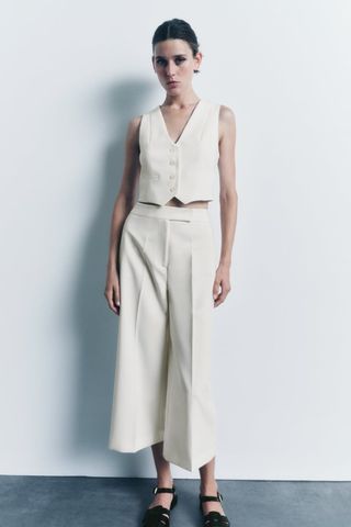 Zara + High Waisted Culottes