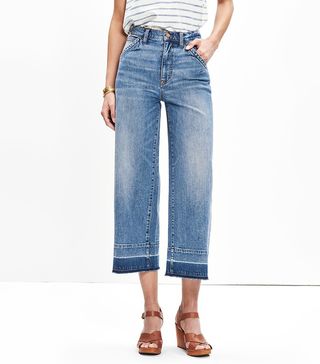 Madewell + Wide-Leg Crop Jeans