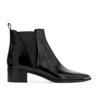 Acne Studios + Jensen Patent-Leather Ankle Boots