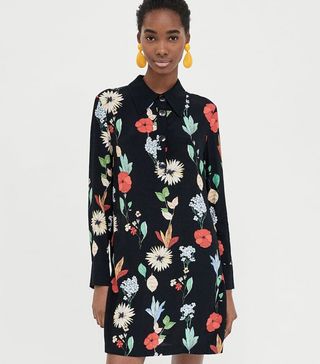 Zara + Mini Dress With Print